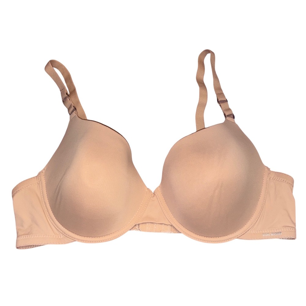 Steve Madden Womens Nude T-Shirt Bra Full Figure Lightly Lined Underwire,‎ 42C